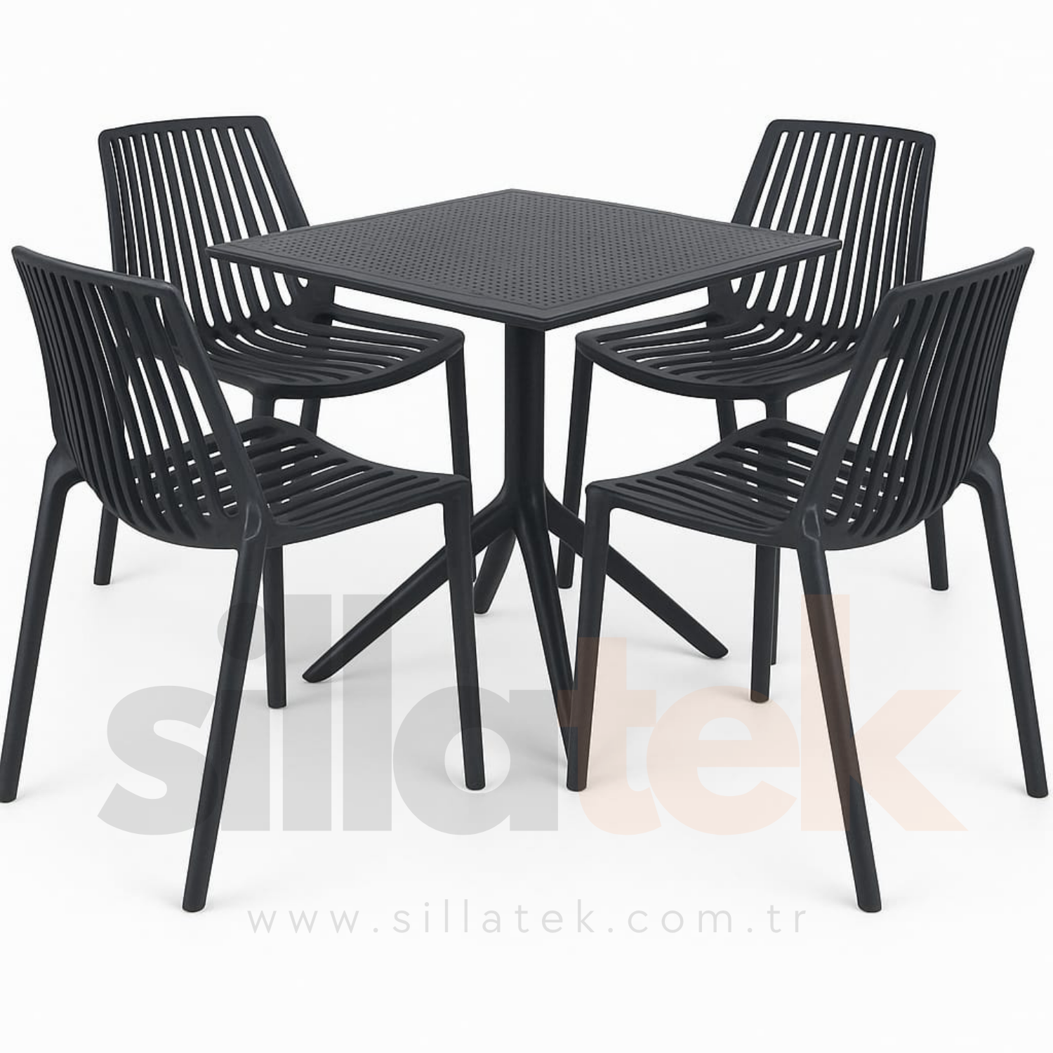Jüpiter Sandalye 4'Lü Masa Set (70*70 ya da 80*80)