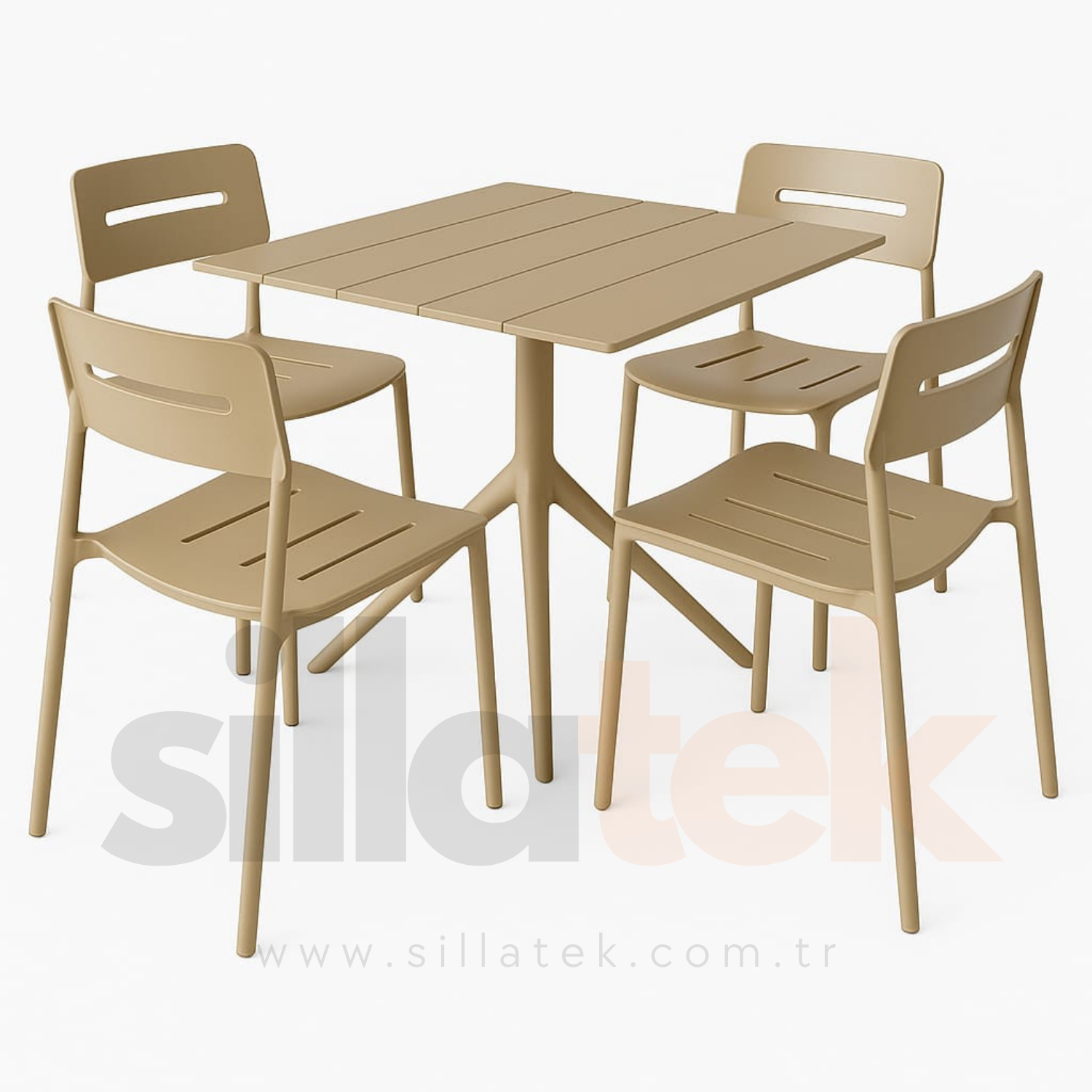 Mars Sandalye 4'lü Masa Set (70*70 ya da 80*80)
