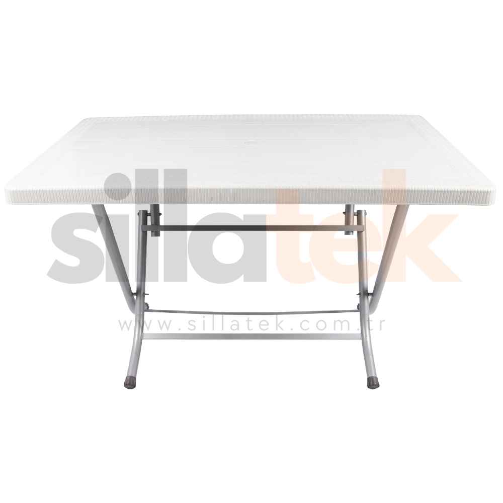 70x120 Zeugma Rattan Masa Metal Ayaklı Eko