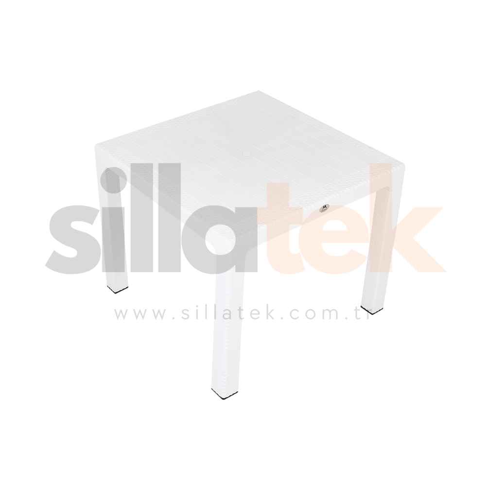 90X90 Wood Masa Camsız