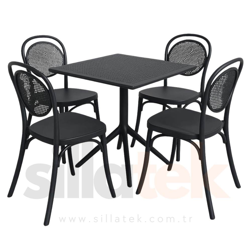 Victor Sandalye Masa Set 4lü
